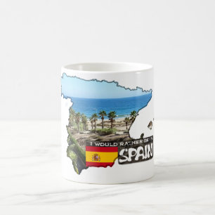 [Tasse] würde ich eher in Spanien sein Kaffeetasse