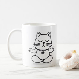 Tasse-Yoga-Katze Kaffeetasse