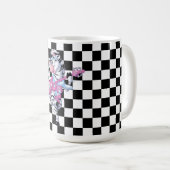 Tasse/Zebra und Checked Kaffeetasse (VorderseiteRechts)