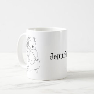 Tasse - Zeichnend Eichhörnchen und Name