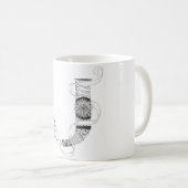 Tasse - Zenletter "J " (VorderseiteRechts)