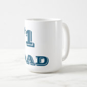 Tasse/Zitat "#1 VATER " Kaffeetasse (VorderseiteRechts)