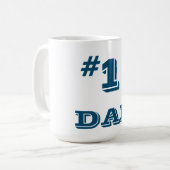 Tasse/Zitat "#1 VATER " Kaffeetasse (Vorderseite Links)