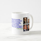 Tasse - Zitat Frederic Bastiats über PLÜNDERUNG (VorderseiteRechts)