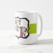 Tasse/Zitat "Glücklicher Vatertag" Kaffeetasse (VorderseiteRechts)