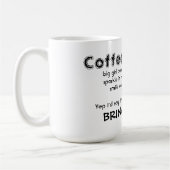 Tasse/Zitat "holen es auf " Kaffeetasse (Links)