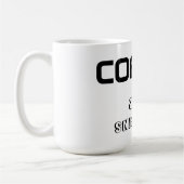 Tasse/Zitat "LEBEN BEGINNT NACH KAFFEE" Kaffeetasse (Links)