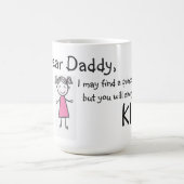 Tasse/Zitat "lieber Vater " Kaffeetasse (Mittel)