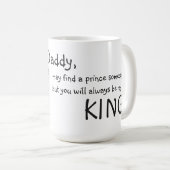 Tasse/Zitat "lieber Vater " Kaffeetasse (VorderseiteRechts)