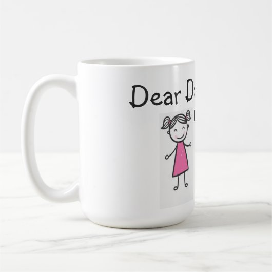 Tasse/Zitat "lieber Vater " Kaffeetasse (Links)