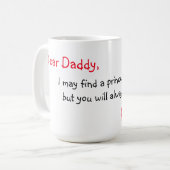 Tasse/Zitat "lieber Vati " Kaffeetasse (Vorderseite Links)