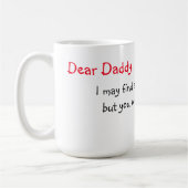 Tasse/Zitat "lieber Vati " Kaffeetasse (Links)
