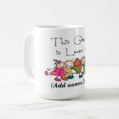 Tasse/Zitat "Oma wird geliebt von Kaffeetasse (Vorderseite Links)