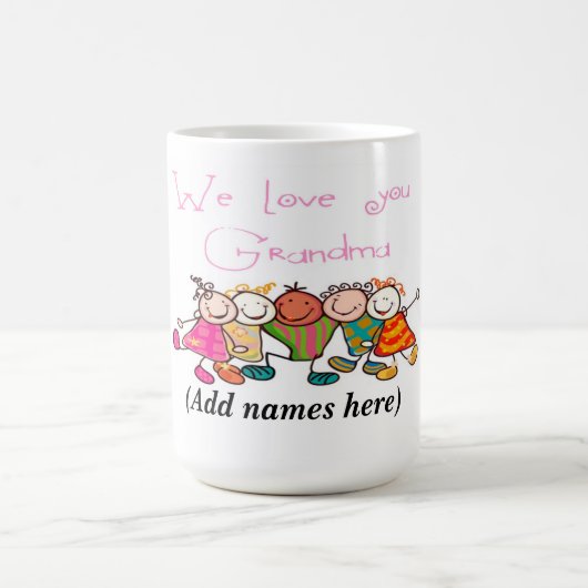 Tasse/Zitat "Wir Liebe Ihnen Großmutter" Kaffeetasse (Mittel)