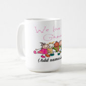 Tasse/Zitat "Wir Liebe Ihnen Großmutter" Kaffeetasse (Vorderseite Links)