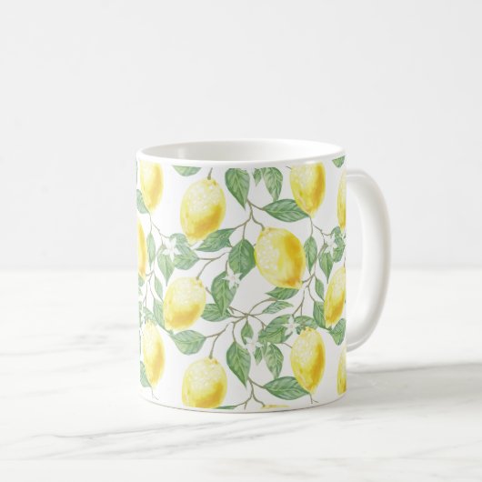 Tasse-Zitronen Kaffeetasse (VorderseiteRechts)