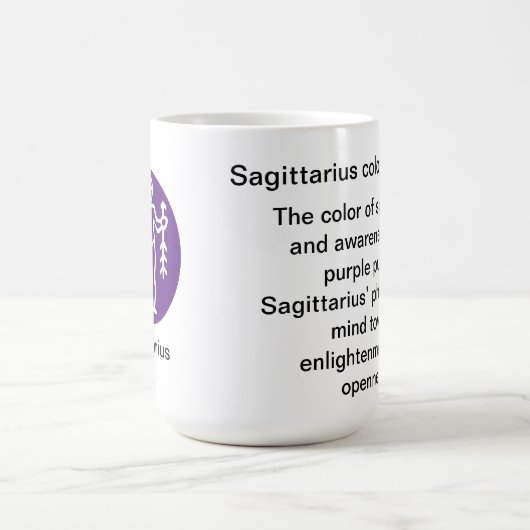 Tasse - Zodiac-Farbe für Sagittarius (Mittel)