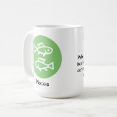 Tasse - Zodiakfarbe für Fische (Vorderseite Links)