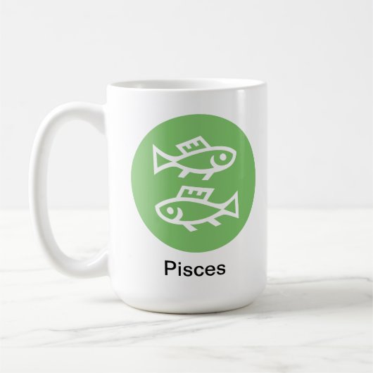 Tasse - Zodiakfarbe für Fische (Links)