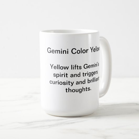Tasse - Zodiakfarbe für Gemini (VorderseiteRechts)