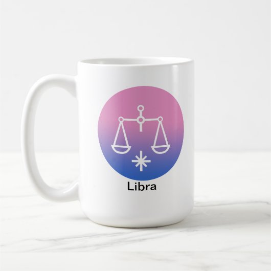 Tasse - Zodiakfarbe für Libra (Links)