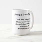 Tasse - Zodiakfarbe für Skorpio (VorderseiteRechts)