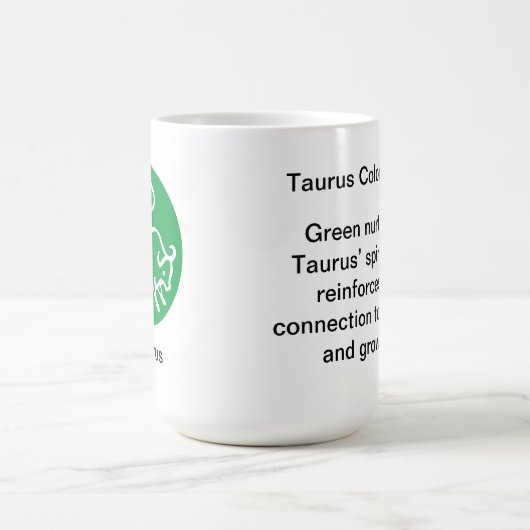 Tasse - Zodiakfarbe für Taurus (Mittel)