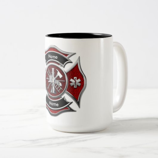 Tasse "ZOLLBARE Monogram Firefighter" (VorderseiteRechts)