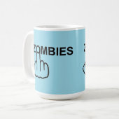 Tasse Zombies Gedreht (Vorderseite Links)