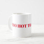 Tasse - zu heiß zu handhaben (Vorderseite Links)