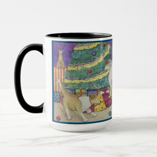 Tasse zu Weihnachten Colliesen (Links)