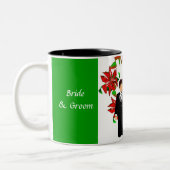 Tasse zu Weihnachten/Dezember Grüner Polterabend (Links)