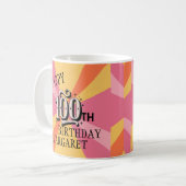 Tasse zum 100. Geburtstag für 100 Jahre (Vorderseite Links)