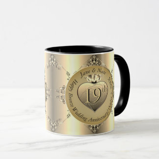 Tasse zum 19. Geburtstag der Bronze