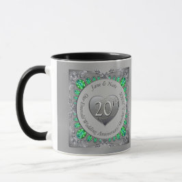 Tasse zum 20. Emerald Wedding