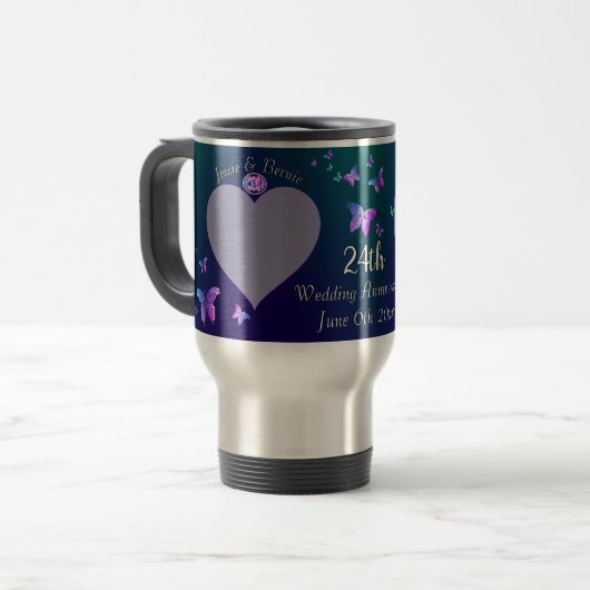 Tasse zum 24. Hochzeitstag (Vorderseite Links)