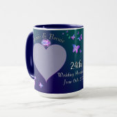 Tasse zum 24. Hochzeitstag (Vorderseite Links)