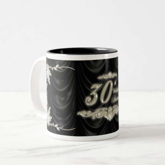 Tasse zum 30. Hochzeitstag (Vorderseite Links)