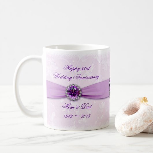 Tasse zum 33. Hochzeitstag (Mit Donut)