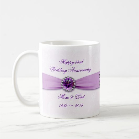 Tasse zum 33. Hochzeitstag (Links)