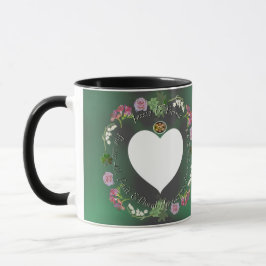 Tasse zum 4. Geburtstag von Frucht und Blumen