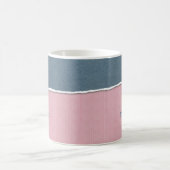 Tasse zum Blauen und rosa Textur-individuelle Name (Mittel)