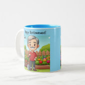 Tasse zum Feiern des Ruhestands  (Vorderseite Links)