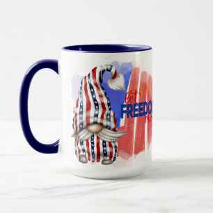 Tasse zum Freiheitsring gelassen