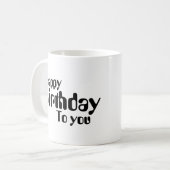 Tasse zum Geburtstag (Vorderseite Links)