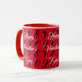 Tasse zum "glücklichen Valentinstag" (Vorderseite Links)
