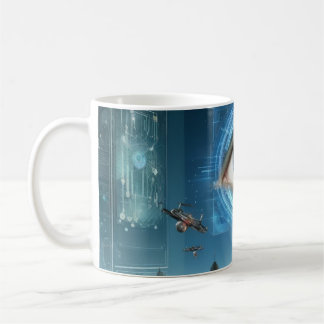 Tasse zum Himmel Kaffee und Tee