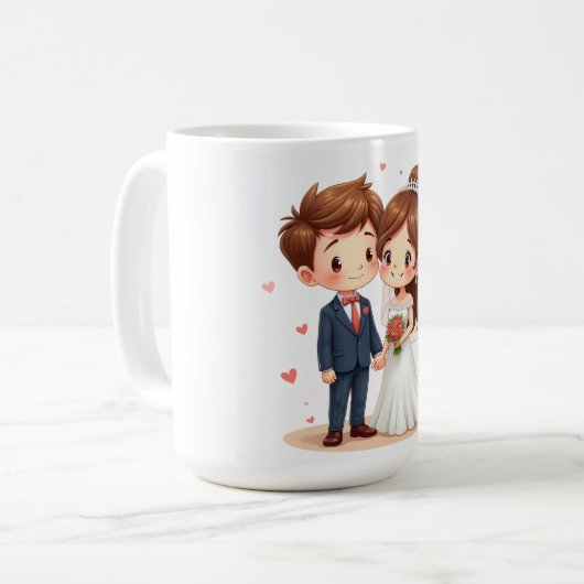 Tasse zum Hochzeitstag (Vorderseite Links)