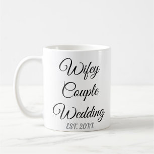 Tasse zum Hochzeitstag für kundenspezifischen Retr