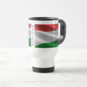 Tasse zum individuelle Name ungarischer Flaggen (VorderseiteRechts)